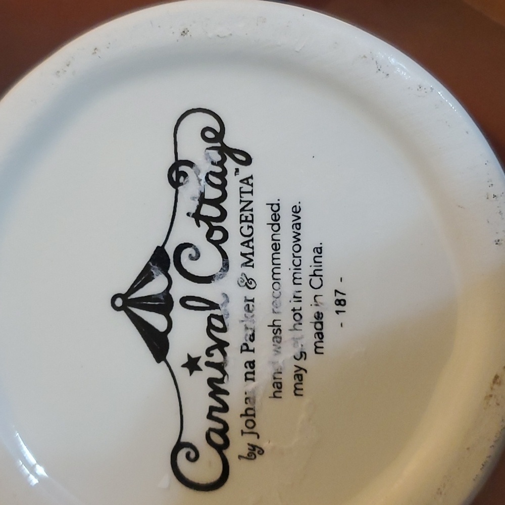 Johanna Parker Carnival Cottage Pumpkin Coffee Mug NWT - Picture 5 of 6